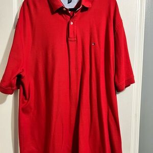 Tommy Hilfiger Vibrant Red Polo Shirt